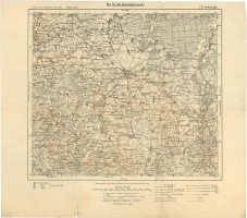 Goduzischki (Hoduciszki) - niemiecka mapa sztabowa z 1917 r. w skali 1:100000. Arkusz obejmuje okolice miejscowoci: Hoduciszki, Komaje. Mapa z kolekcji Jacka Szulskiego.