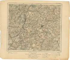 Swenzjany (wiciany) - niemiecka mapa sztabowa z 1921 r. w skali 1:100000. Arkusz obejmuje okolice miejscowoci: yntupy, Nowe wiciany, wiciany. Mapa z kolekcji Jacka Szulskiego.