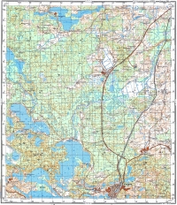 Игналина (Ignalina, Ignalino) - radziecka mapa z 1984 r. w skali 1:50000 - arkusz obejmuje okolice miejscowoci Ignalino - kopi mapy przesa nam p. Petras Kibickis - serdecznie dzikujemy - nuoirdiai dėkojame!